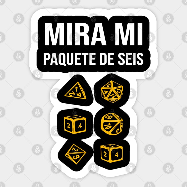 Mira Mi Paquete De Seis dados de rol D20 Pen&Paper Sticker by Schimmi